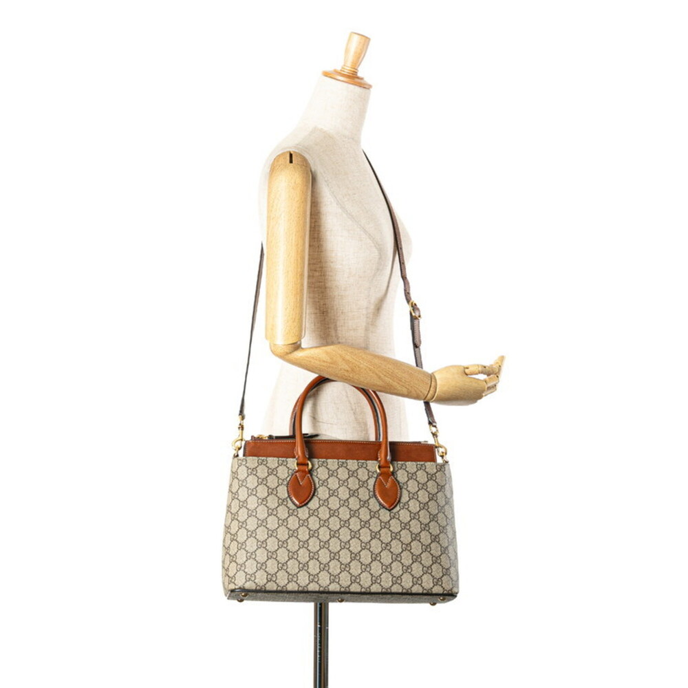 GUCCI Authentic Brown Leather Shoulder Bag - Picture 11 of 11